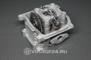 Головка цилиндра 4х такт. дв.139QMB (47 мм, 70см3) ПОЛНОСТЬЮ В СБОРЕ (клапана+постель распредв.+расп  