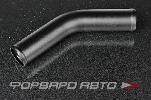 Патрубок алюминиевый 51 мм 45 градусов черный AUTOBAHN88 