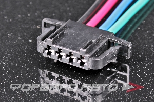 Разъем 4-х контактный динамика, мотора привода люка (с проводами) CARGEN AX8174