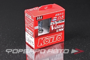 Лампа H4 12V 60/55W (100/90W) 3700K V-white KOITO P0746W