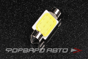 Лампа светодиодная 24V C5W SV8.5*36mm COB, белая Китай 