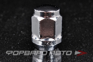Гайка колеса 12*1,5*30 конус закрытая, ключ 19, хром MATRIX 401345 Cr