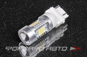 Лампа светодиодная 12-24V P27/7W 3157 белая SARITI 3157-4G21-2865-21SMD