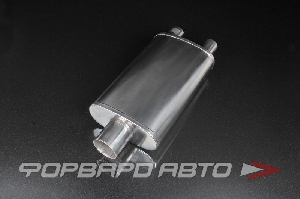 Глушитель Вход = 76 мм 2 Выхода = 58 мм Длина = 540 мм "Street Jet" PROSPORT RS-08388