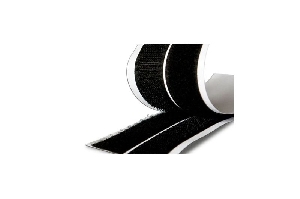 Лента самоклеющаяся липучка 19мм х 46см черная СИЛА THL72-07