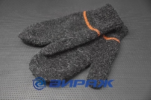 Варежки полушерстянные двойные <> 