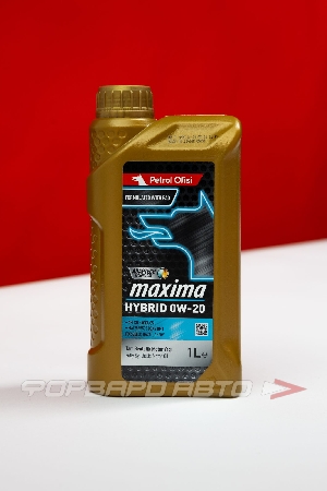 Масло моторное 0W20 1л, Maxima HYBRID VCC RBS0-2 SN C5 (с) Petrol Ofisi 400001893