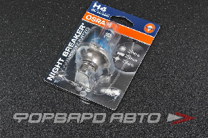 Лампа H4 12V 60/55W Р43t Night Breaker Unlimited +110% блистер OSRAM 64193NBU-01B