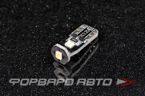 Лампа светодиодная 12V T10 (W5W) 1SMD белая SARITI PY-8G-T10-3W