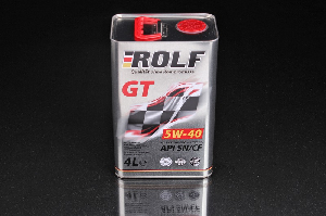 Масло моторное 5W40 4л, GT SN/CF пластик (с) ROLF 322436