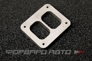Фланец T4 выпускного коллектора Twin Scroll (h-16мм нержавеющая сталь 08Х18Н10Т, без отверстий под шпильки) FORWARD RACING FXU002