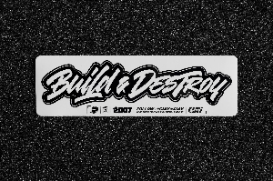 Стикер "CIAY" Build&Destroy  180*80мм CIAY CD-S-BD