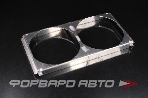 Диффузор для интеркулера PLAZMAMAN IC100 600x300 под 2 вентилятора Spal 11" VA09-AP12/C-54S FORWARD RACING FCP001