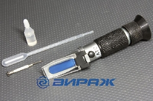 Рефрактометр (тосол, электролит, незамерзающая жидкость) PORTABLE REFRACTOMETER SC-414