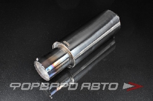 Глушитель Вход = 61 мм Выход = 97 мм Длина = 530 мм "Drag" с регулировкой звука, хром, обоженный PROSPORT RS-01647