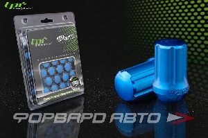 Гайки колесные 12*1,25*33 конус, 20 шт. и спецключ, алюминий, синие TPI TPI-SD03