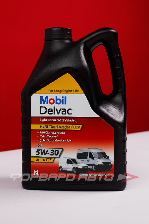 Масло моторное 5W30 5л, Delvac LCV M (Light Commercial Vehicle) MOBIL 154239