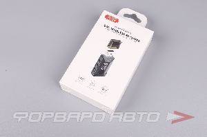 Купить Модулятор FM (трансмиттер) с bluetooth, 2.4А USB,  черный XO BCC16 Модулятор FM (трансмиттер) с bluetooth, 2.4А USB,  черный XO BCC16