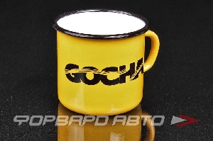 Кружка металлическая, эмалированная, сувенирная  