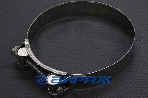 Хомут силовой 122-130мм, нержавеющ.сталь  