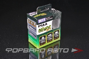 Лампа H11 12V 55W BULB NIGHT TECH 3600K PIAA HE-824-H11