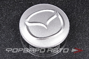 Колпачок ступицы для литых дисков Mazda, D55/62мм, Silver Save Car 6_62мм_КИК(Рапид)