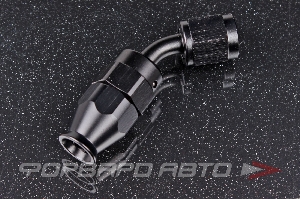 Фитинг AN4 45°, под тефлоновый шланг PTFE, черный AB88 