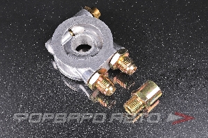 Проставка адаптер под масляный фильтр, с термостатом, AN8, 3/4-16UNF EPMAN EP-OL0404-34-AN8
