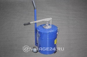 Емкость для нагнетания смазки 20л с ручным насосом PARTNER 