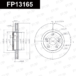 Диск тормозной FAP FP13165