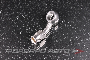 Фитинг BANJO AN3 - 10,2 мм, 45°, под тефлоновый шланг PTFE, нержавеющая сталь  HF-2252-1