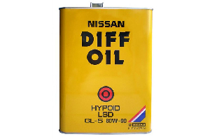 Масло трансмиссионное 80W90 4л, Nissan DIFF OIL Hypoid LSD NISSAN KLD3180904