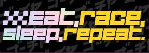 Стикер  голографический Eat,race,sleep,reaat ФОРВАРД АВТО 