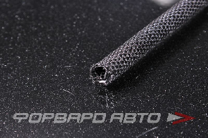 Оплетка "змеиная кожа" 6,4 мм стенка 0,7 мм, 44% перекрытия, черная (F6 Woven Wrap 1/4") TECHFLEX 