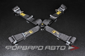 Ремни 4-х точечные, 3"+3" черный FIA OMP DA801F71