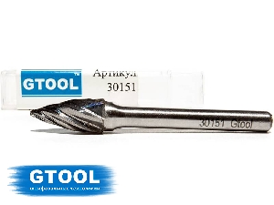 Шарошка по алюминию G6, борфреза  GTOOL, форма G 10*20*6*60 GTOOL 30151