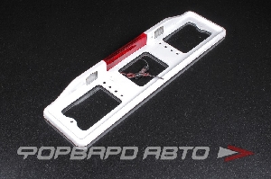 Накладка под номер с подсветкой+стоп (БЕЛАЯ) <> АВ005-б