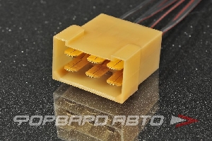 Разъем 6-ти контактный межжгутовой серии 6.3 (с проводами) CARGEN AX37402
