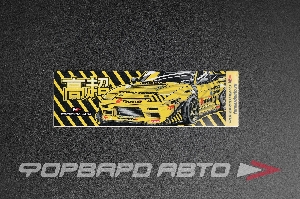 Стикер прямоугольный "NISSAN 180SX" 140*45мм ФОРВАРД АВТО 
