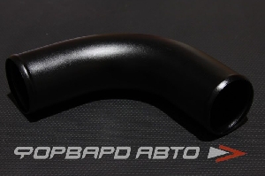 Патрубок алюминиевый 76 мм 90 градусов черный AUTOBAHN88 