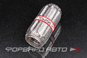 Гофра глушителя 70*200, Interlock (трехслойная усиленная) EuroEx 70x200il