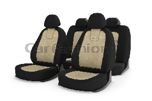 Чехлы на сиденье, универсальные (9предм.5подгол.) алькантара "COLOMBO" CARFASHION 11050, 11054, 11052, 11051
