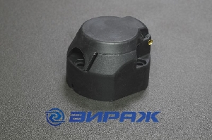 Разъем прицепа розетка пластик 7 конт  водозащитная (штепсельная) BORT TL0078