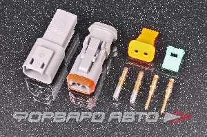 Разъем 2-х контактный Gold Solid SB DEUTSCH DT2-G-SB