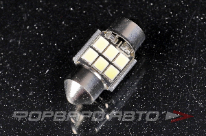 Лампа светодиодная 12V C5W (салонная 28мм) (белый) SARITI SJ-2835-6SMD