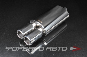 Глушитель Вход = 58 мм Выход двойной = 48 мм (каждый) Длина = 550 мм "Classic" двойной, квадратно-овальный PROSPORT RS-01651