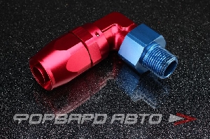 Купить Фитинг 3/8" под шланг AN10, 90°, усиленный, красно-синий AUTOBAHN88  Фитинг 3/8" под шланг AN10, 90°, усиленный, красно-синий AUTOBAHN88