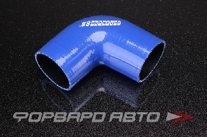 Патрубок силиконовый 60 мм, 90°, синий AUTOBAHN88 