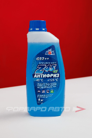 Антифриз G12++ (-45C) синий для электромобилей, 1кг AGA AGA305Z