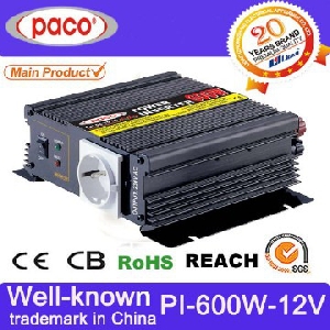 Преобразователь напряжения PI600W, 12-220V 600Вт PACO 
